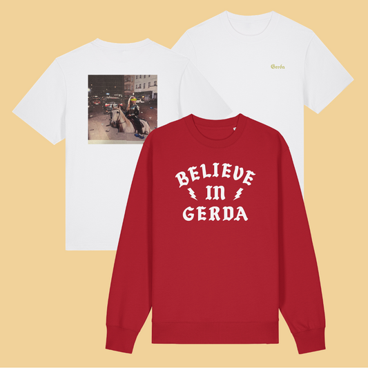 B.I.G. Sweater Red & Collage Shirt - Bundle