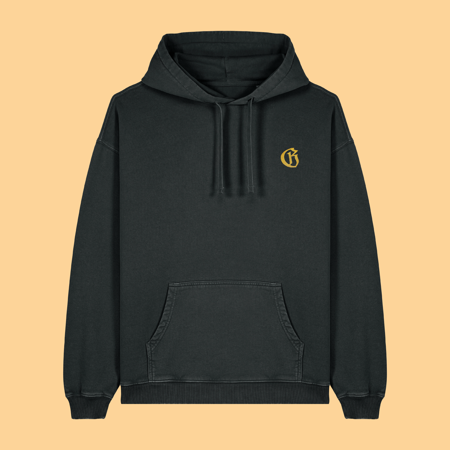 Vintage Black Golden G Hoodie (bestickt)