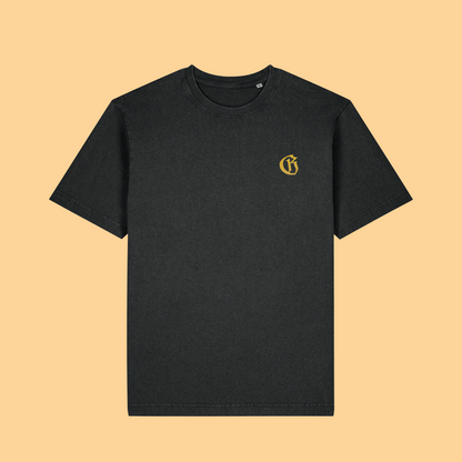 Vintage Black Golden G Shirt (bestickt)